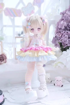 1/4 размер Кукольной одежды bjd Сладкого Цвета Star Color платье для торта аксессуары для кукол
