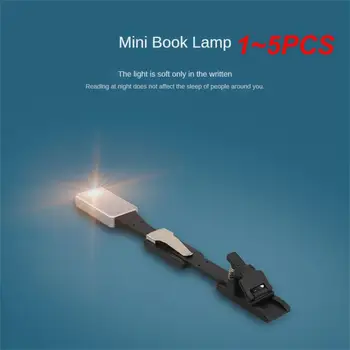 1 ~ 5ШТ LED USB Перезаряжаемая Лампа Для Чтения Книг Со Съемным Гибким Зажимом Портативная Лампа Kindle Для Чтения Электронных Книг Night Light