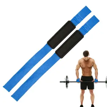 1 пара наручных ремней для тяжелой атлетики, для силовых тренировок, Регулируемый нескользящий ремень для подъема в тренажерном зале, поддерживающий запястье, бандаж для захвата