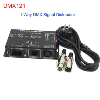 110V 220V AC DMX121 DMX512 светодиодный усилитель-разветвитель; 1CH 1 выходной порт DMX распределитель сигнала DMX повторитель сигнала DMX для DMX декодера
