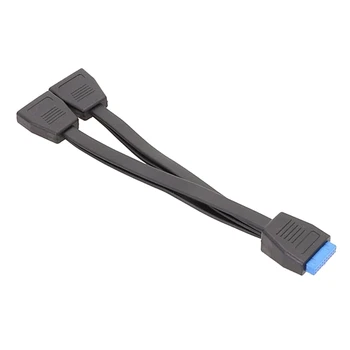 19Pin USB-Разъем USB3.0 от 1 до 2 Сплиттеров Внутренний USB-Удлинитель для Материнской платы компьютера 200 мм