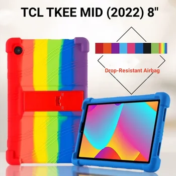 4 Противоударные Подушки Безопасности Силиконовый Чехол Для TCL TKEE Mid Case Kids 2022 8 