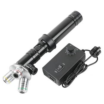 400-Кратный 4000-кратный зум C-образной цифровой промышленной видеокамеры с коаксиальным световым объективом 5X 10X 20X Объективное стекло биологического микроскопа