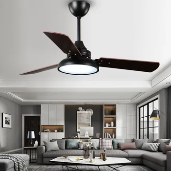 42 48-дюймовый потолочный вентилятор со светодиодной подсветкой, вентилятор для освещения современной спальни, гостиной, кухни, потолочные вентиляторы с дистанционным управлением