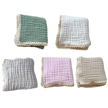 6-слойное хлопчатобумажное марлевое одеяло с дышащим дизайном Роскошная 6-слойная накидка для новорожденных Стильное хлопчатобумажное одеяло для мальчиков и девочек H37A