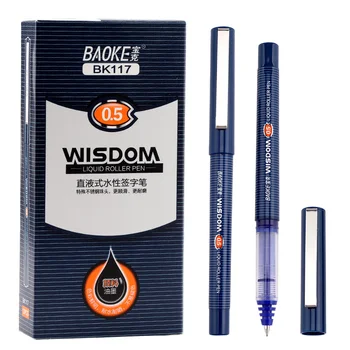 BAOKE BK117 0,5 мм Жидкая ручка для подписи Гладкая Офисная ручка 12шт