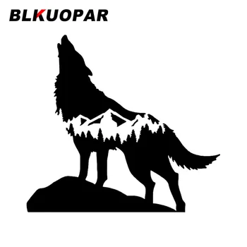 BLKUOPAR Модные Автомобильные наклейки Wolf, Лобовое стекло, Багажник для ноутбука, Шлем, Кондиционер, Устойчивые к царапинам, Индивидуальные Виниловые наклейки