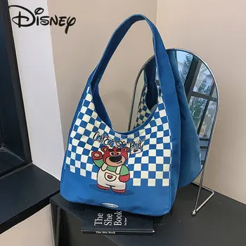 Disney Strawberry Bear, новая женская сумка, модная высококачественная женская сумка, Мультяшная милая повседневная универсальная сумка для девочек