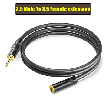 DREMAKE 3,5 мм Удлинительный кабель для наушников от мужчины к женщине, 3,5 мм AUX-кабель для компьютерной колонки, усилителя динамика мобильного телефона и т.д.