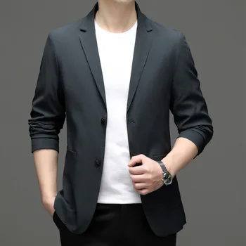 Lin1017-Куртка с рукавом семь четвертей, корейская версия модного костюма с коротким рукавом.