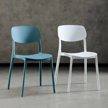 Ll22пластиковый стул upgrade home Nordic обеденный стул со спинкой простой стол для взрослых пластиковый стул стул для продуктового киоска простая мода