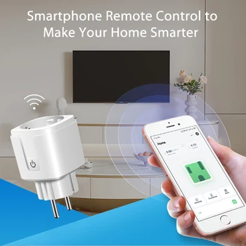 Metter Smart Plug Socket EU 16A Power Mini Smart Plug Голосовое Управление Работает по Wi-Fi с Homekit Smartthings Alexa Google Home