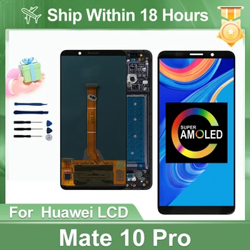 OLED-дисплей Для Huawei Mate 10 Pro ЖК-дисплей Сенсорный Экран Дигитайзер С Рамкой Для Huawei BLA-L29 BLA-L09 BLA-AL00 LCD