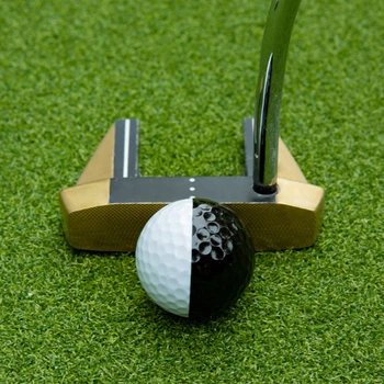 PGM Golf Двухцветная трехуровневая клюшка для тренировки игры с черно-белым мячом, визуальное направление вращения Q026