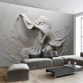 wellyu Пользовательские обои 3d трехмерный рельефный красивый фон для стен обои для стен 3 d papier peint behang