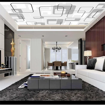wellyu Пользовательские обои 3d фотообои вектор элегантный геометрический узор потолок обои для гостиной papel de parede 3d