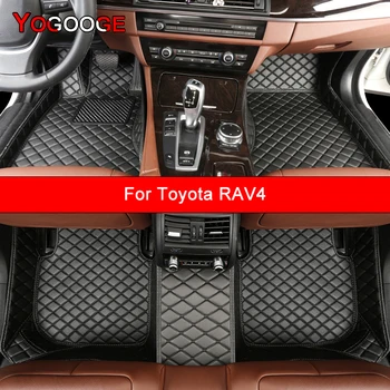Автомобильные коврики YOGOOGE на заказ для Toyota RAV4, автоаксессуары, коврик для ног
