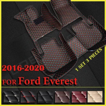 Автомобильные коврики для Ford Everest Seven Seats 2016 2017 2018 2019 2020 Пользовательские автомобильные накладки для ног Автомобильный ковер в салоне