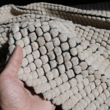 Вогнутые выпуклые точки оригинальная креативная тяжелая текстура плюшевый материал утолщенная ткань пальто дизайнерская одежда ткань для пэчворка