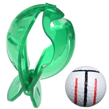 Выравнивание линии для гольфа Инструмент-маркер для мяча для гольфа Для лучшего выравнивания Прочный Трафарет-маркер для Гольфа Легко помещается в сумку для гольфа.
