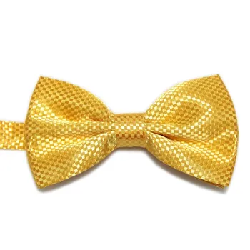 галстук на шею золотисто-желтые галстуки-бабочки мужские галстуки-бабочки с узлами галстук в клетку однотонный ascot