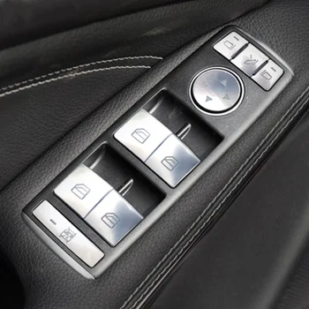 Для Mercedes Benz W176 W204 W212 W246 W117 Кнопки Включения Дверного Замка Автомобиля Блестки Чехлы Наклейки Отделка A B C E Класс
