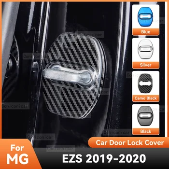 Для MG EZS 2019 2020 Аксессуары Дверной замок автомобиля, защитная крышка, эмблемы, корпус, украшение из нержавеющей стали, Защита