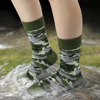 Зимние водонепроницаемые носки, утолщенные противоизносные Теплые альпинистские чулки, Мягкие нижние носки с полотенцем от пота, Лыжные носки