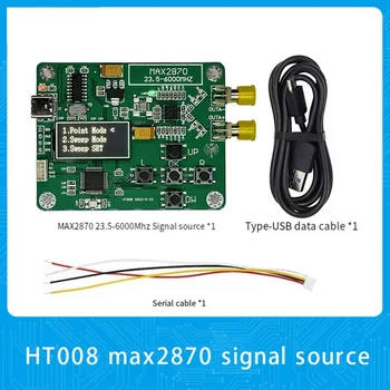 Источник сигнала HT008 MAX2870 STM32 Генератор сигналов 23,5-6000 МГц Точка поддержки источника сигнала / режим Прочный Зеленый