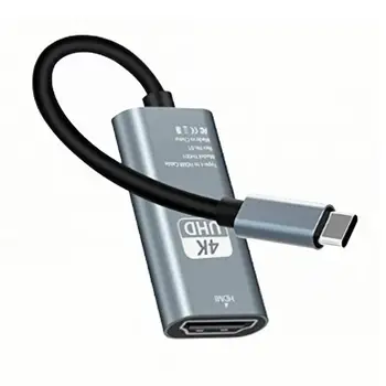 Кабель USB Type C к HDMI 2.1 8K 4K 30HZ Для Мобильного Телефона Samsung TV iPad USB-C USBC Адаптер Видео Провод Штекер HD Конвертер