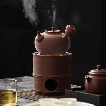Кипящий чай с красной грязью, Угольная плита, Чайная плита, ручной чайник Sandiao, Японская Кастрюля с боковой ручкой, Фильтр для заваривания чая