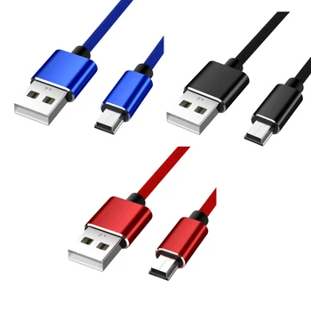 Короткий кабель для быстрой передачи данных с мини-USB на USB для автомобильного видеорегистратора, цифровой камеры GPS длиной 1 м