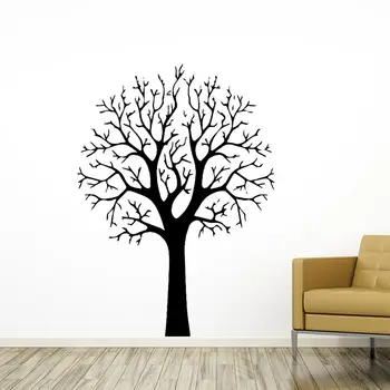 Креативная виниловая наклейка на стену в виде дерева Съемный декор для гостиной Украшения спальни Наклейка на стену Фрески Обои Наклейка на стену