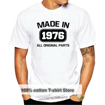 Модная мужская футболка Бесплатная доставка, сделано в 1976 году, подарок на 41-й день рождения, футболка для папы и дяди, подарок на День рождения, мужская футболка 70-х 80-х 76-х годов.