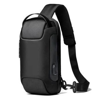 Мужская водонепроницаемая Оксфордская сумка через плечо с USB-разъемом, противоугонный плечевой ремень, многофункциональная короткая дорожная сумка-мессенджер для мужчин