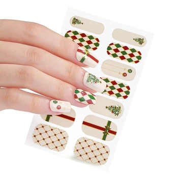 Наклейки для ногтей с градиентным блеском, полностью обертывающие лак Для ногтей, наклейки-деколи, Самозатвердевающие наклейки для дизайна ногтей