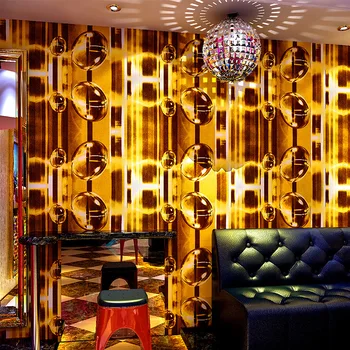 Обои KTV караоке-бары флэш-покрытие стен 3d светоотражающая полоса с вогнуто-выпуклым геометрическим рисунком на фоне