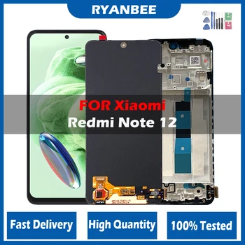 Оригинальный ЖК-дисплей Для Xiaomi Redmi Note 12 4G Дисплей 23021RAAEG 22111317I Сенсорный Экран Дигитайзер Панель В Сборе Для Redmi Note 12 5G