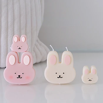 Пасхальный 3D милый кролик, силиконовая форма для мыла, кухонный инструмент для выпечки из смолы, принадлежности для шоколадного деко, формы для выпечки тортов своими руками, формы для помадки