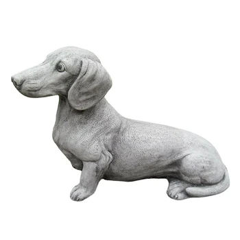 Подарки для собак в саду - Статуя собаки на открытом воздухе Для декора газона во внутреннем дворике, мемориальная скульптура для домашних животных