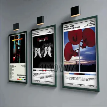 Поп-Рэп Обложка Альбома Depeche Mode Плакат Эстетического Рэпера в стиле Хип-Хоп Рок Memento Mori Canva С Принтом Home Wall Art Room Decor