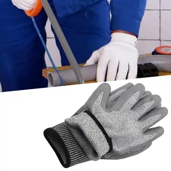 Профессиональные рабочие перчатки Стрейч-кроя серого цвета, профессиональные рабочие перчатки с защитой от порезов, перчатки с защитой от порезов, Перчатки 1 Пара