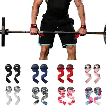 Силиконовые ремни для тяжелой атлетики, Противоскользящие Подъемные ремешки для запястий, Силовые упражнения для кроссфита, Становая тяга, захваты для поддержки рук W0k3