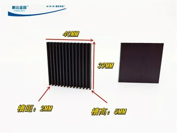Совершенно новый высококачественный вентилятор с прорезями 4010 Охлаждающее Ребро Радиатора 40 * 5 * 39 мм Может быть установлен охлаждающий вентилятор