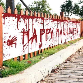 Счастливый Хэллоуин знак Ярда баннер открытый крытый страшные фоновые Хэллоуин поставок баннеры украшения забора
