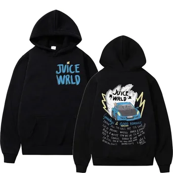 Толстовка с капюшоном Rapper Juice Wrld 999 для мужчин и женщин, модный хлопковый пуловер, толстовка в стиле хип-хоп, толстовки оверсайз, уличная зимняя одежда