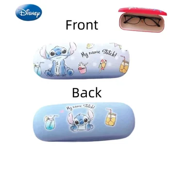 Футляр для очков с рисунком стича из мультфильма Диснея, Жесткий защитный чехол, Коробка для хранения студенческих очков Anime Stitch