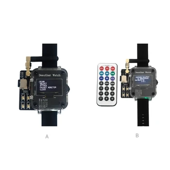 Хакерские часы Deauther Watch V4S / V4S-ИК-Хакерские часы Smartwatch Без усилий Управляют скриптами
