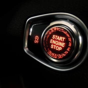 Хрустальная Крышка Кнопки Start Stop Замена Двигателя Серебристого Цвета Для BMW Серии F F10 F20 F25 F30 F32 F34 Серии G G30 G01 G02