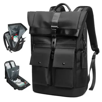 ШВЕЙЦАРСКАЯ НОВАЯ 15,6-дюймовая черная сумка, Модный мужской рюкзак, Водонепроницаемый рюкзак, Многофункциональная дорожная сумка, Школьный рюкзак для отдыха